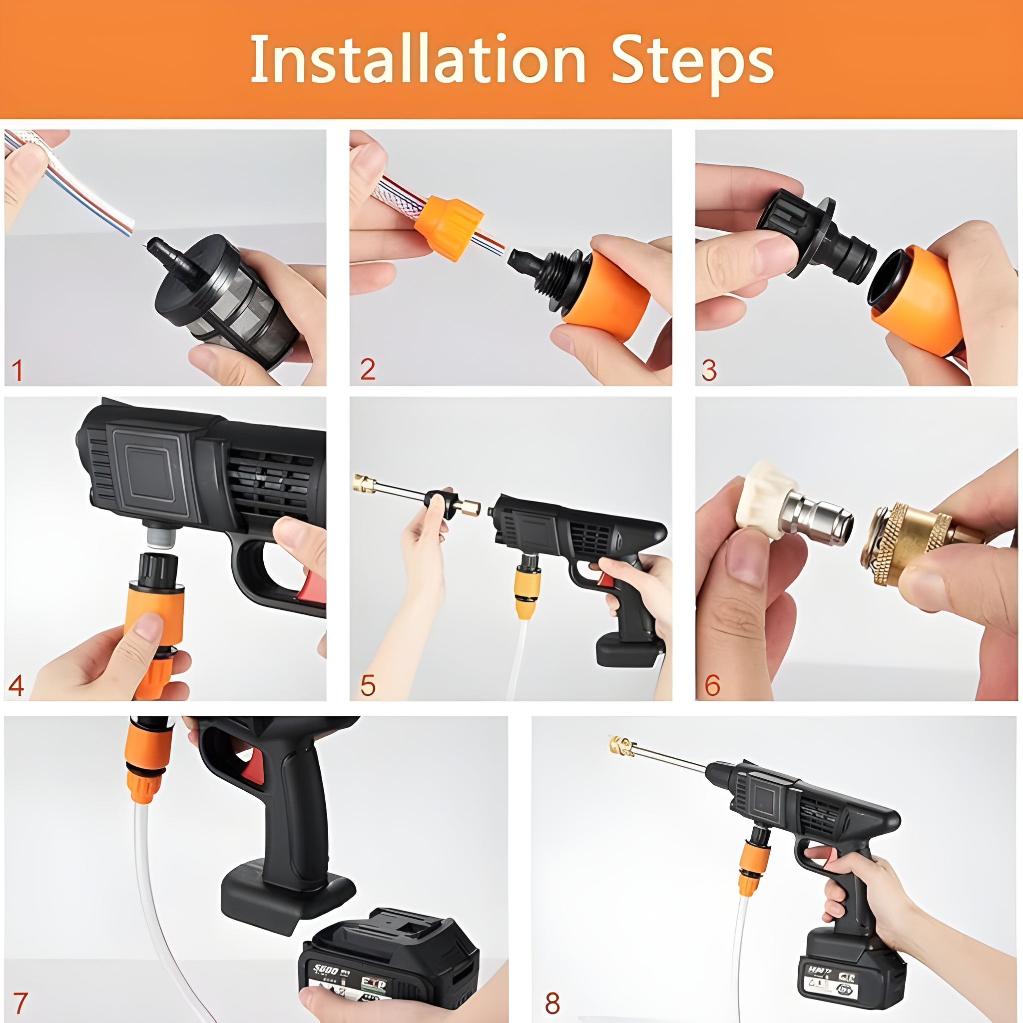 CleaningGun™ Cordless Pressure Washer – Double Battery Force