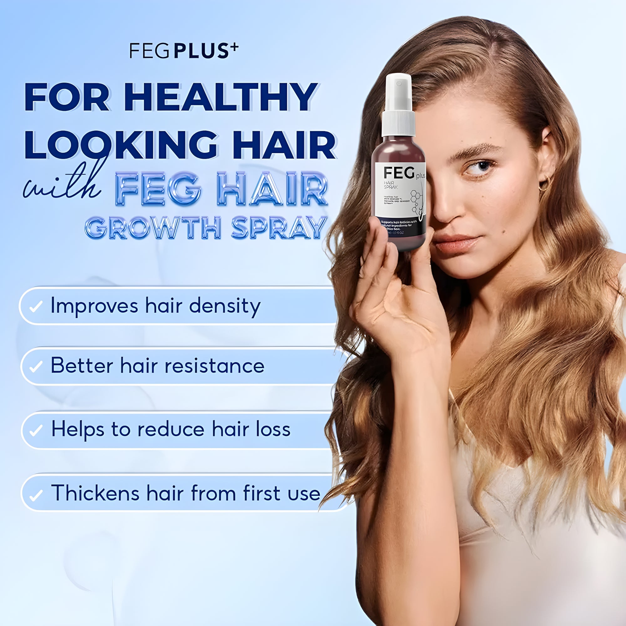 FEG Hair Growth Spray β Fast Hair Regrowth & Strength for Thinning Hair