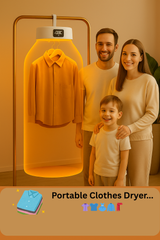 Portable Clothes Dryer – Fast, Foldable, Fabric-Safe!