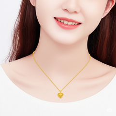 π Gold Heart Necklace for Women β Timeless Elegance in 18K Gold
