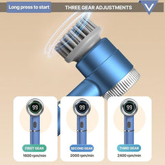 5-in-1 Electric Cleaning Brush – Effortless Cleaning, Maximum Shine!
