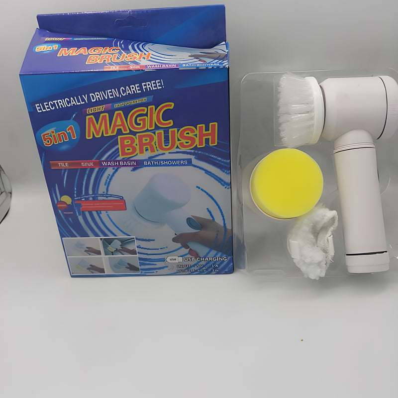 Power Scrub Pro: 5-in-1 Electric Cleaning Brush – Effortless Deep Cleaning!