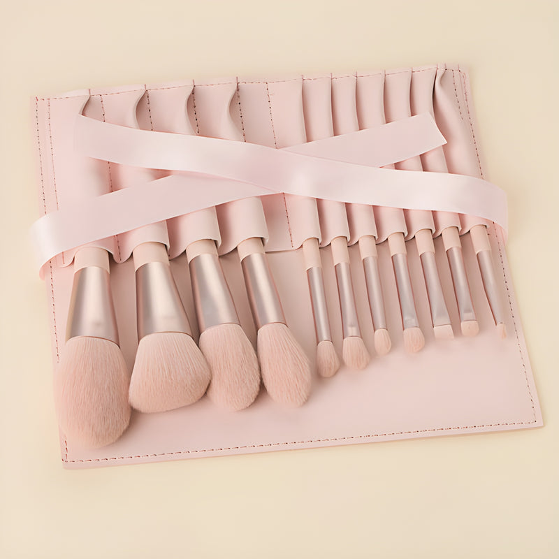 Premium 11-Piece Makeup Brush Set – Soft & Stylish Beauty Kit for Girls