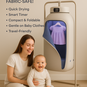Portable Clothes Dryer – Fast, Foldable, Fabric-Safe!
