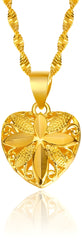 π Gold Heart Necklace for Women β Timeless Elegance in 18K Gold