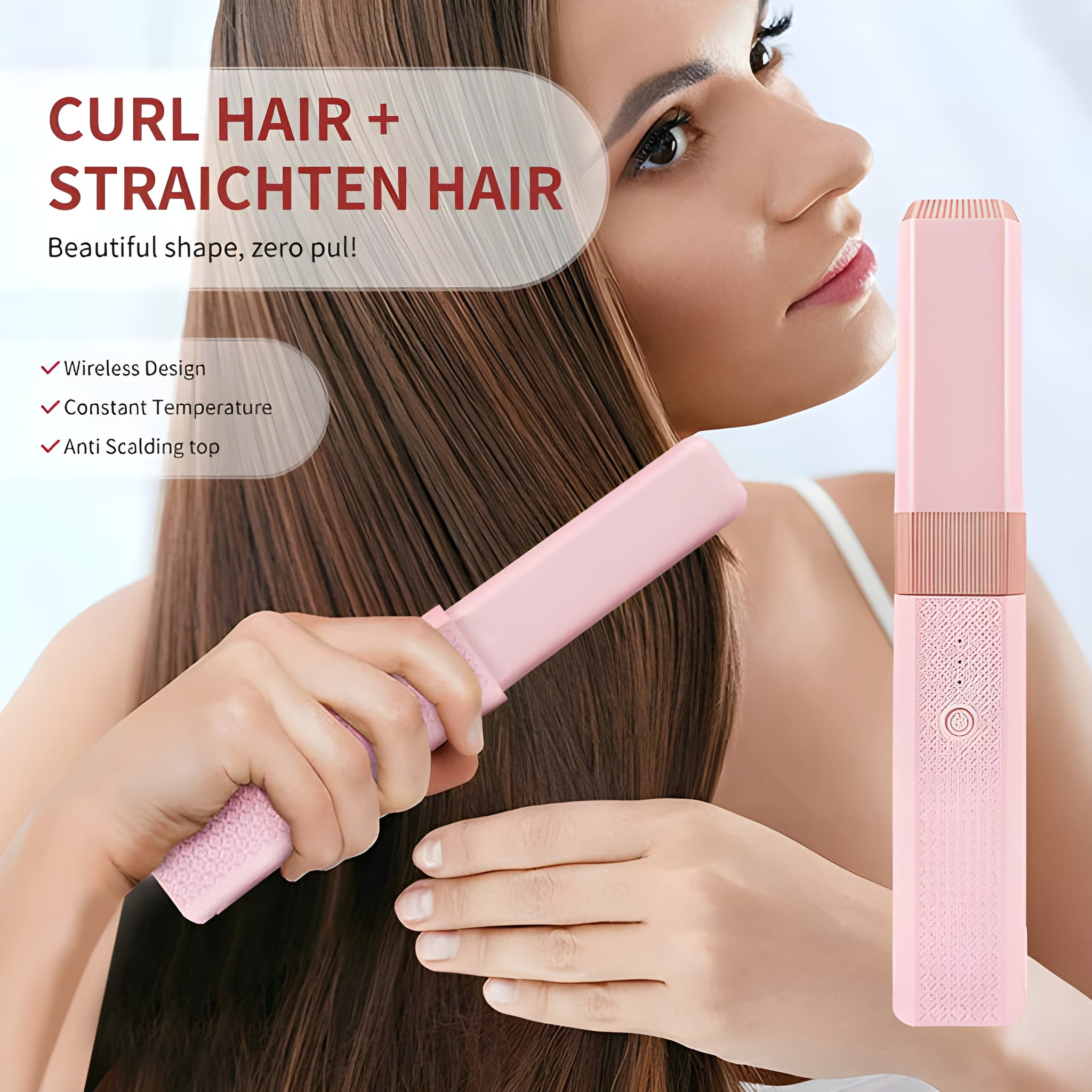 Cordless Hair Straightener – Fast, Frizz-Free Styling