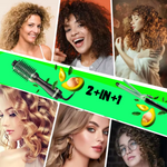 Straightening Comb & Hair Curler – 2-in-1 Styling Tool for Smooth, Shiny Hair