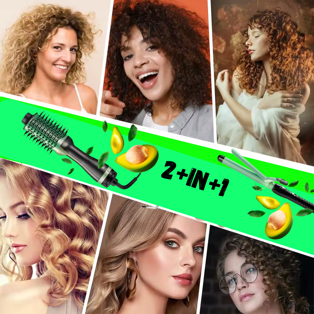 Straightening Comb & Hair Curler – 2-in-1 Styling Tool for Smooth, Shiny Hair