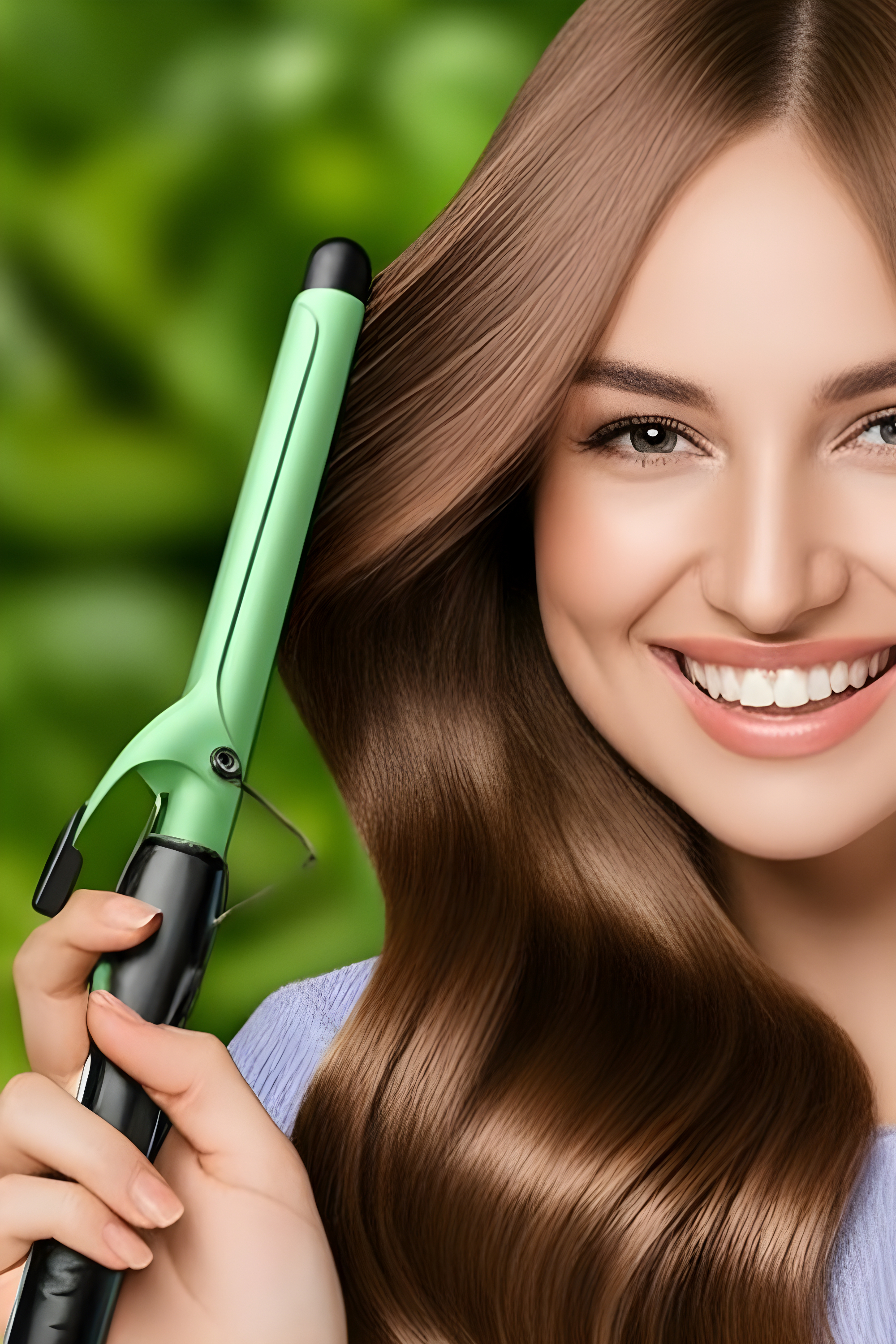 Straightening Comb & Hair Curler – 2-in-1 Styling Tool for Smooth, Shiny Hair
