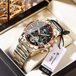Durable men’s watch with stainless steel strap and premium build