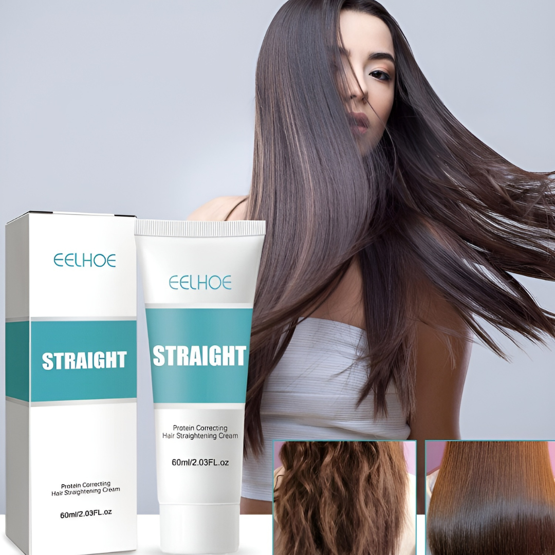 Hair Straightening Cream 60ml – Instant Silky-Smooth Hair Without Heat!