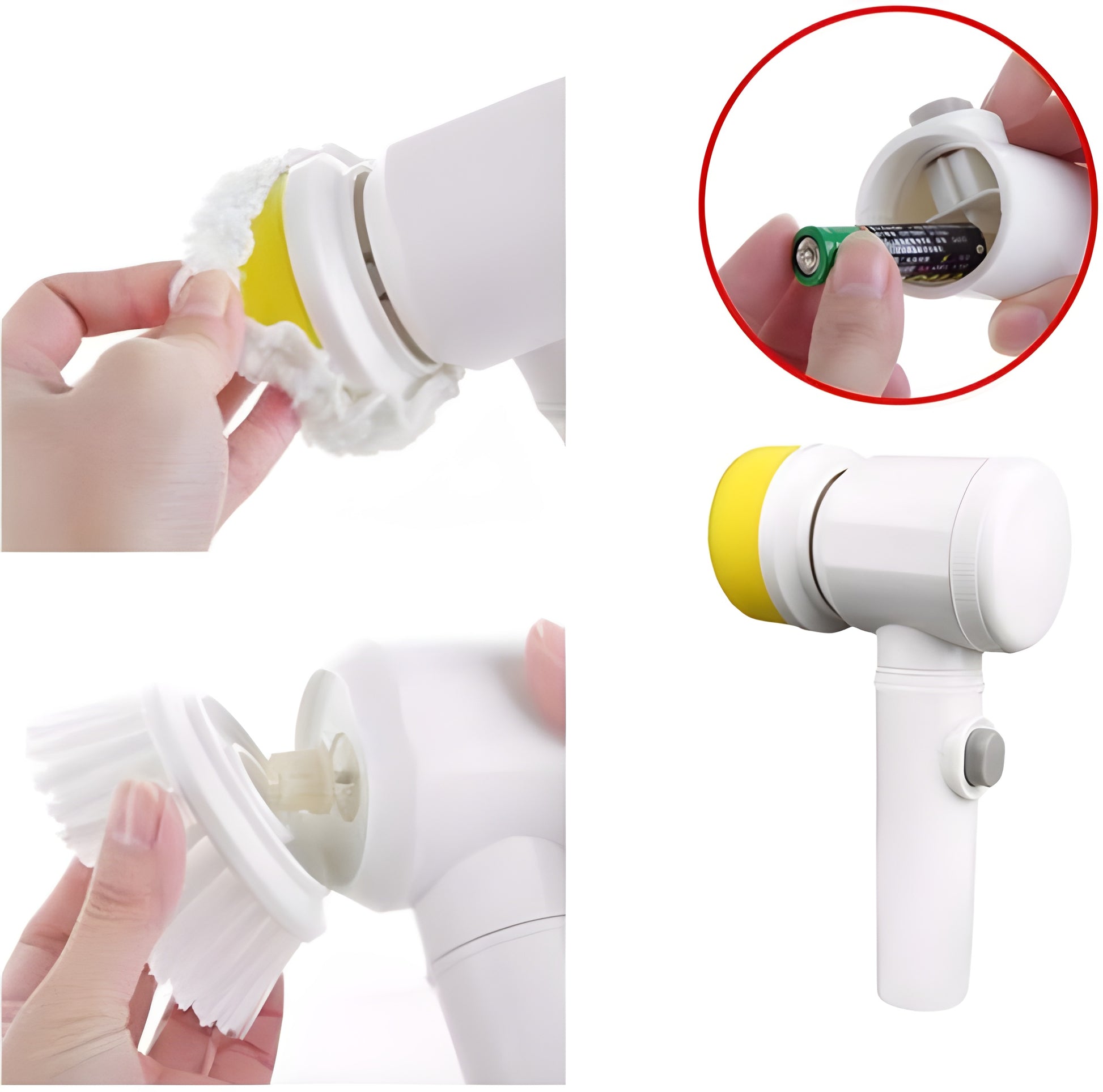 Power Scrub Pro: 5-in-1 Electric Cleaning Brush – Effortless Deep Cleaning!