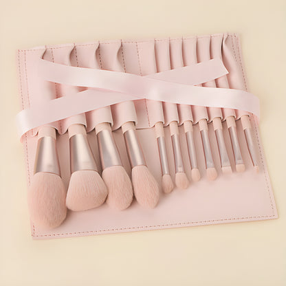 Premium 11-Piece Makeup Brush Set – Soft & Stylish Beauty Kit for Girls