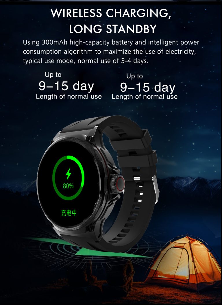 Smart Watch G15 Max with GPS, fitness tracking, smart notifications, and water-resistant design, compatible with Android and iOS.
