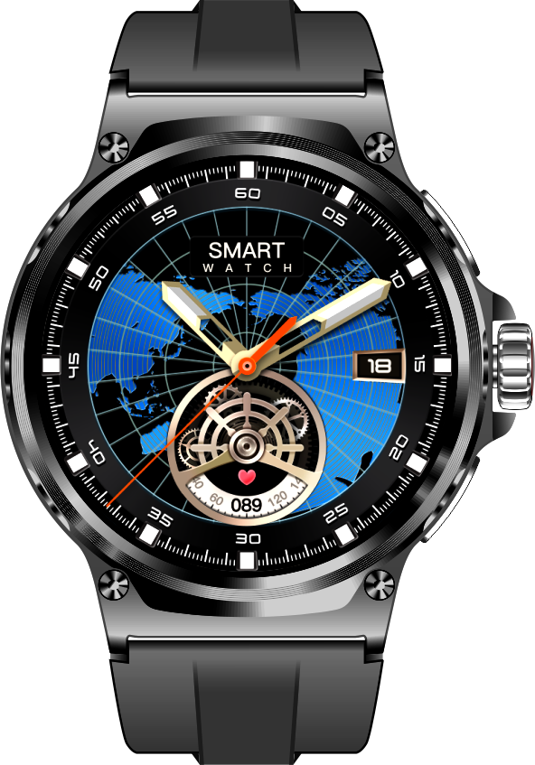 Smart Watch G15 Max with GPS, fitness tracking, smart notifications, and water-resistant design, compatible with Android and iOS.
