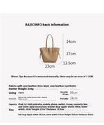 Wing-Shaped Genuine Leather Shoulder Bag in Loquat Brown