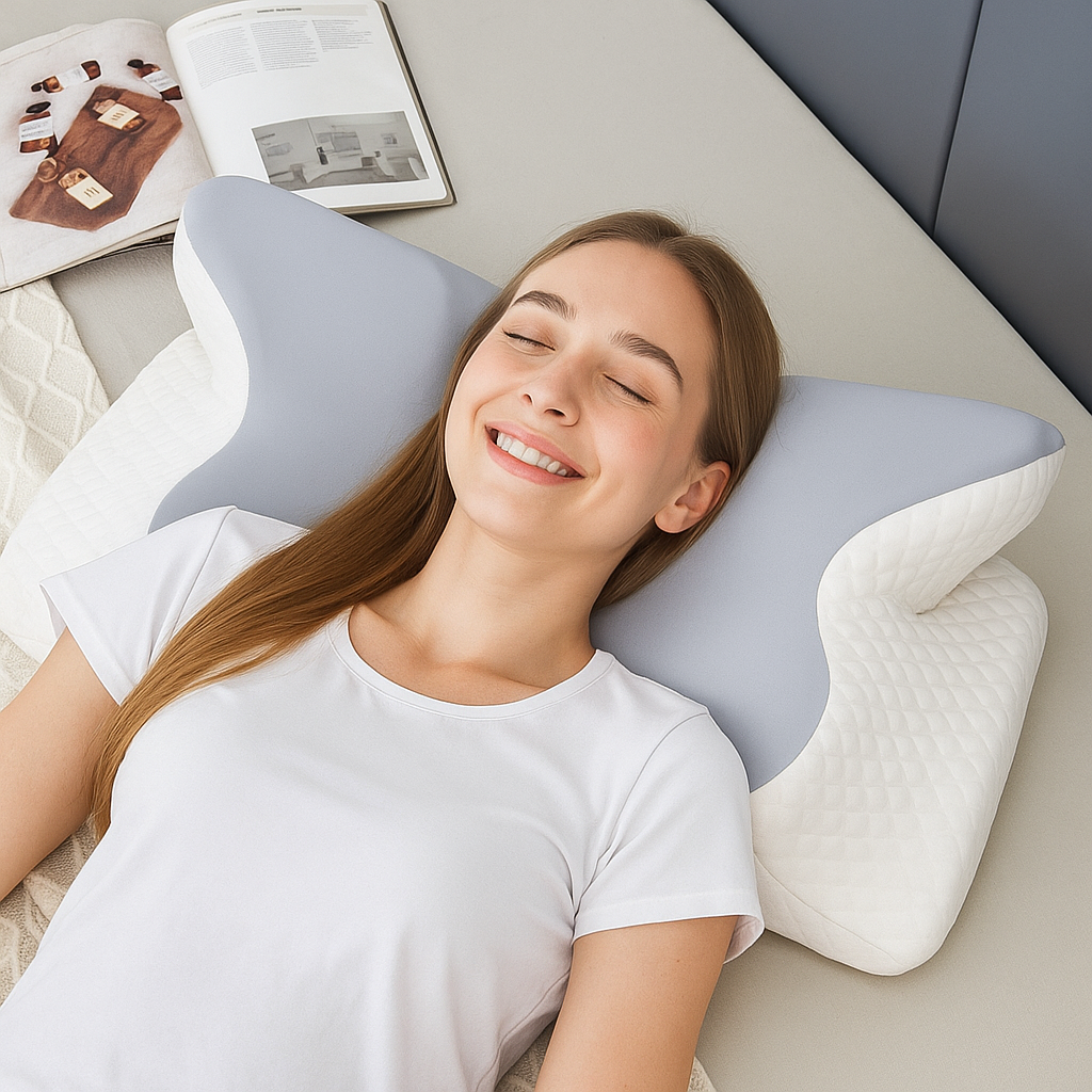 Butterfly Shape Memory Pillow™ – For Happy Families & Restful Nights!