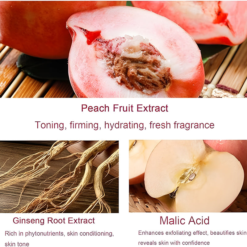 Glow Like Never Before – With Real Peach Power!