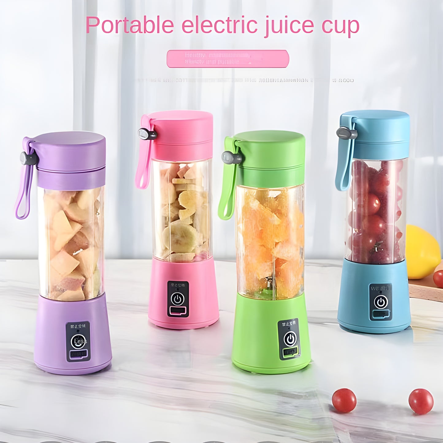 Revolutionary Portable Juicer: Blend, Charge, & Go Anywhere!