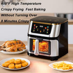 Say Goodbye to Grease! The Ultimate Stainless Steel Visual Air Fryer for Healthy, Crispy Cooking!