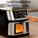 Say Goodbye to Grease! The Ultimate Stainless Steel Visual Air Fryer for Healthy, Crispy Cooking!