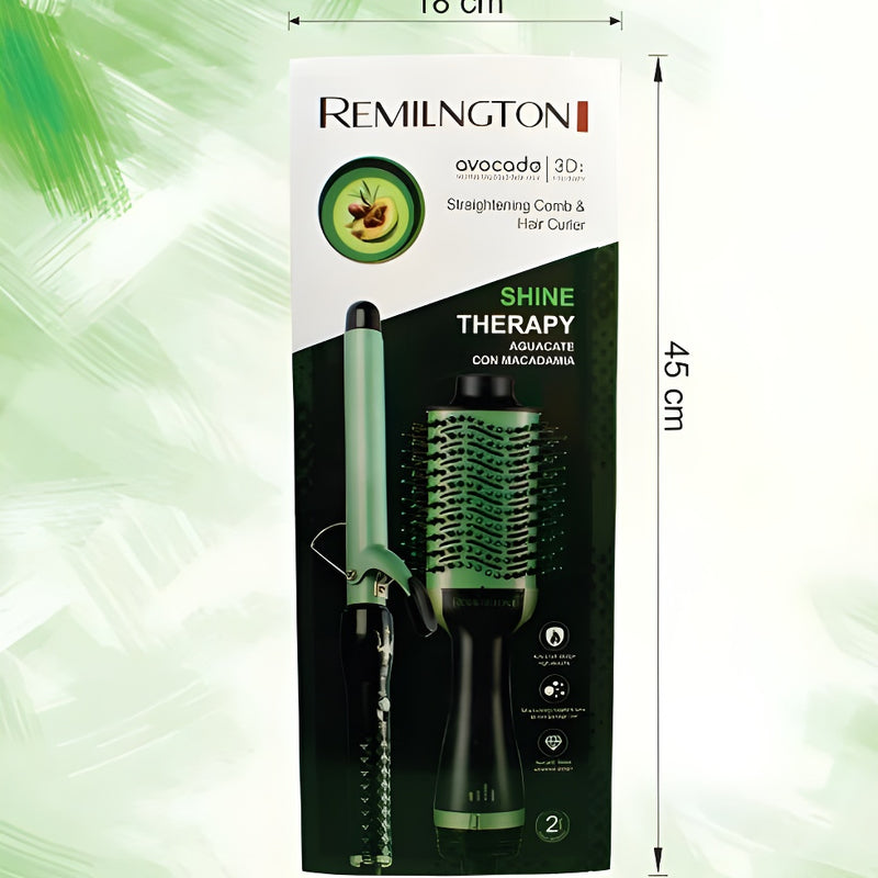 Straightening Comb & Hair Curler – 2-in-1 Styling Tool for Smooth, Shiny Hair