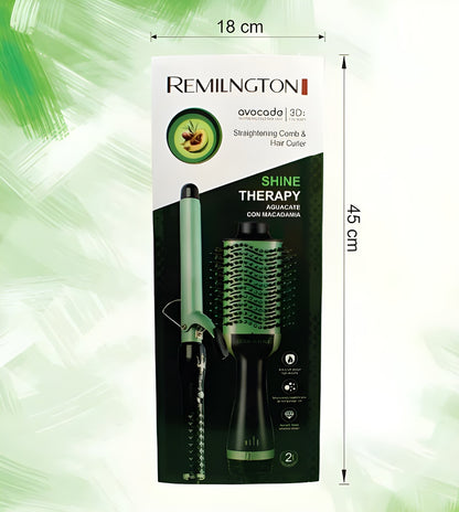 Straightening Comb & Hair Curler – 2-in-1 Styling Tool for Smooth, Shiny Hair